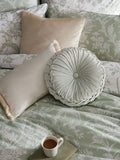 Laura Ashley Green Sage Reversible Duvet Cover and Pillowcase Set, UK version