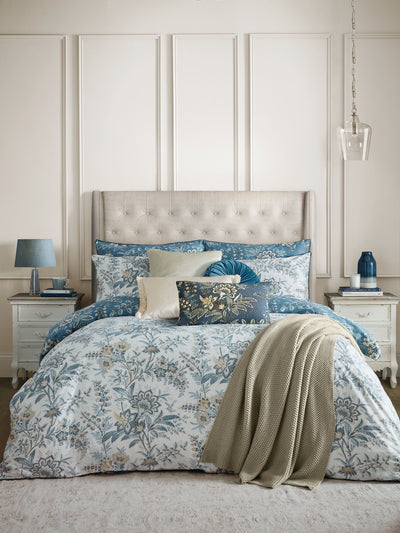 Next Laura Ashley Blue Seaspray Marlbrook Reversible Duvet Cover and Pillowcase Set- Buy online at McGrocer