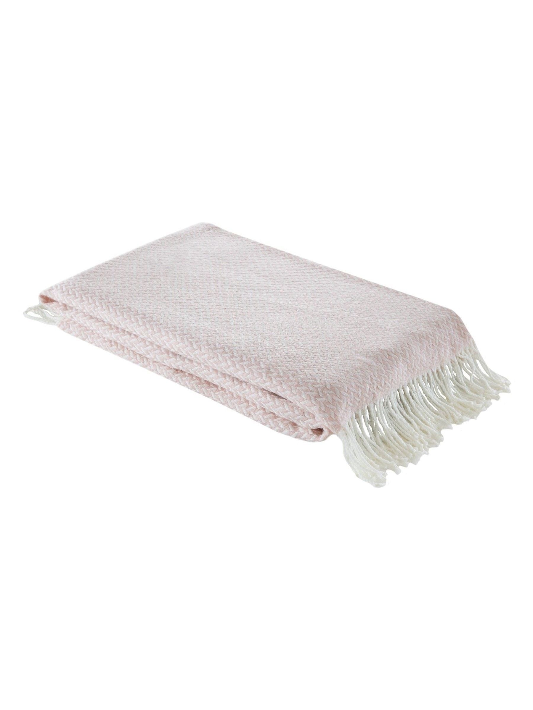 Jeté brossé Arya rose blush Laura Ashley, importé du Royaume-Uni
