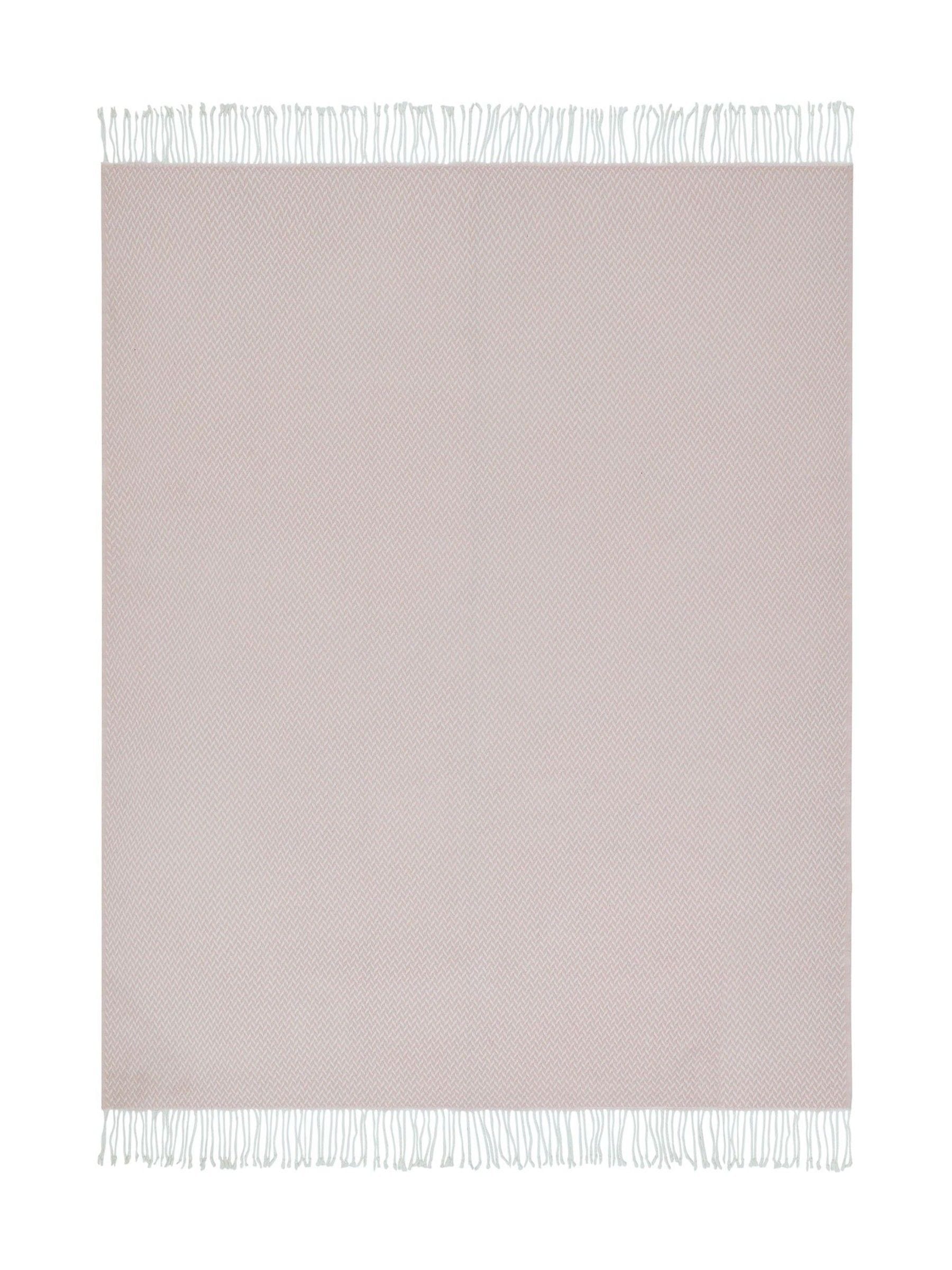 Jeté brossé Arya rose blush Laura Ashley, importé du Royaume-Uni