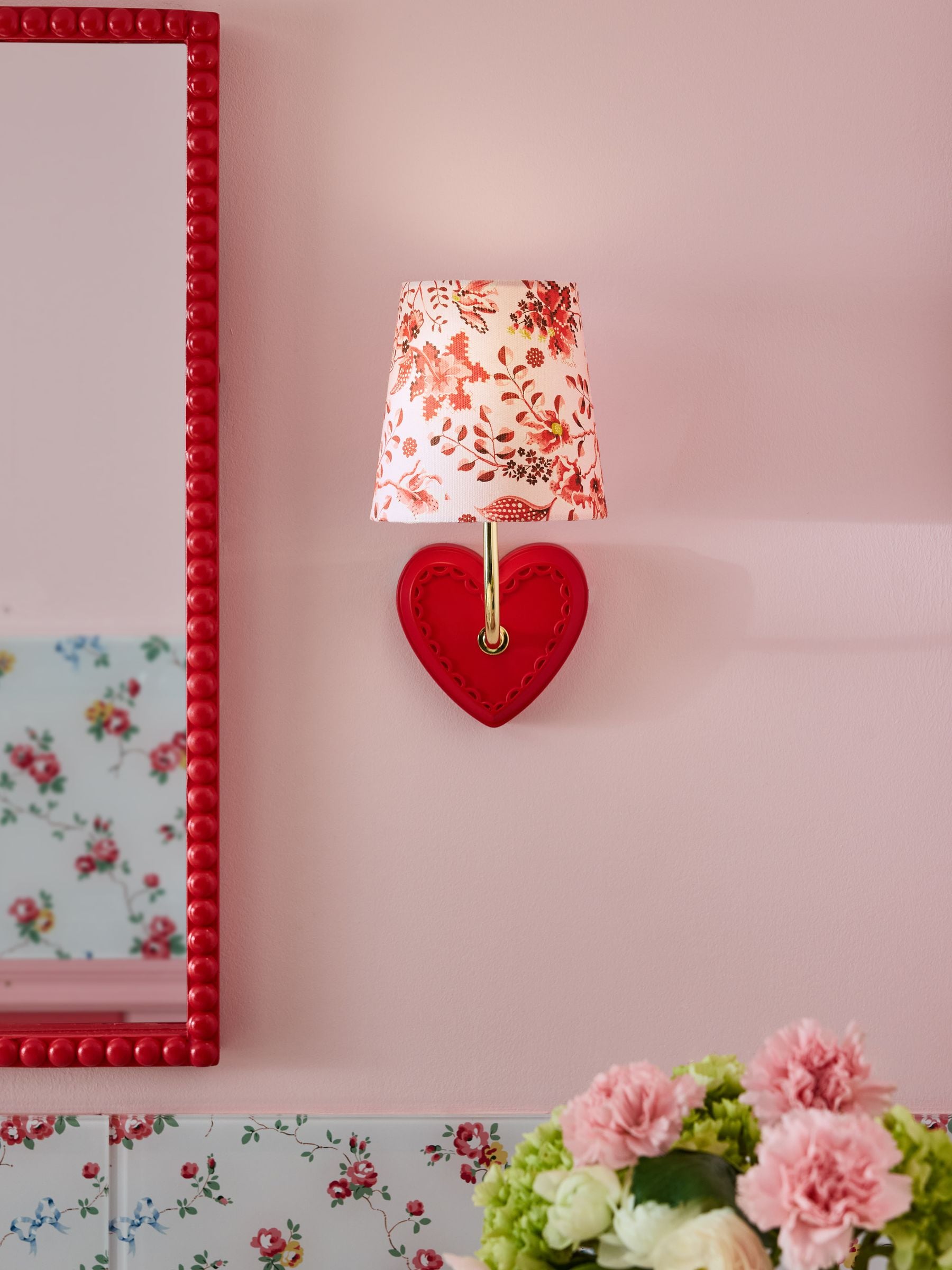 Cath Kidston red heart locket wall light (British brand)