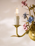 Laurence Llewelyn-Bowen Veranda gold floral wall light 27cm (British brand)
