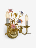 Laurence Llewelyn-Bowen Veranda gold floral wall light 27cm (British brand)