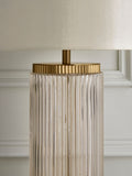 Lipsy Brass Ridge Glass Table Lamp (British brand)