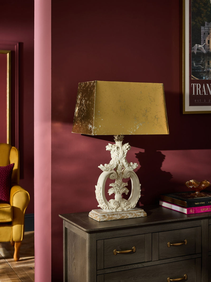 Laurence Llewelyn-Bowen artichoke table lamp cream gold - British product