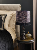 Laurence Llewelyn-Bowen black animal print table lamp (British brand)