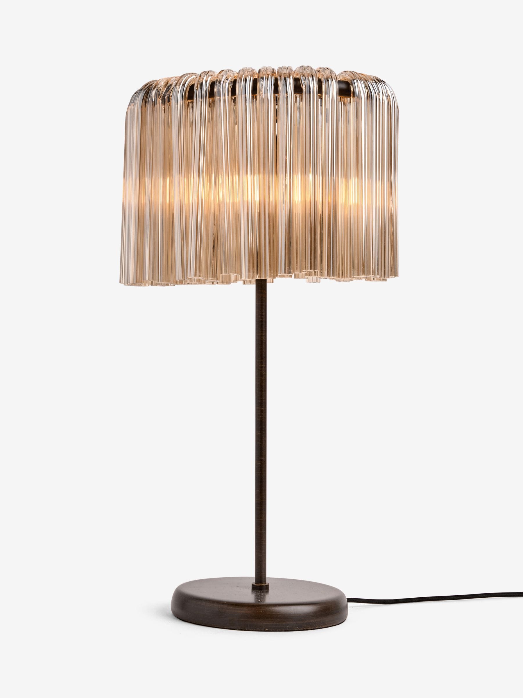 French Connection Clear Sunaha table lamp, UK version