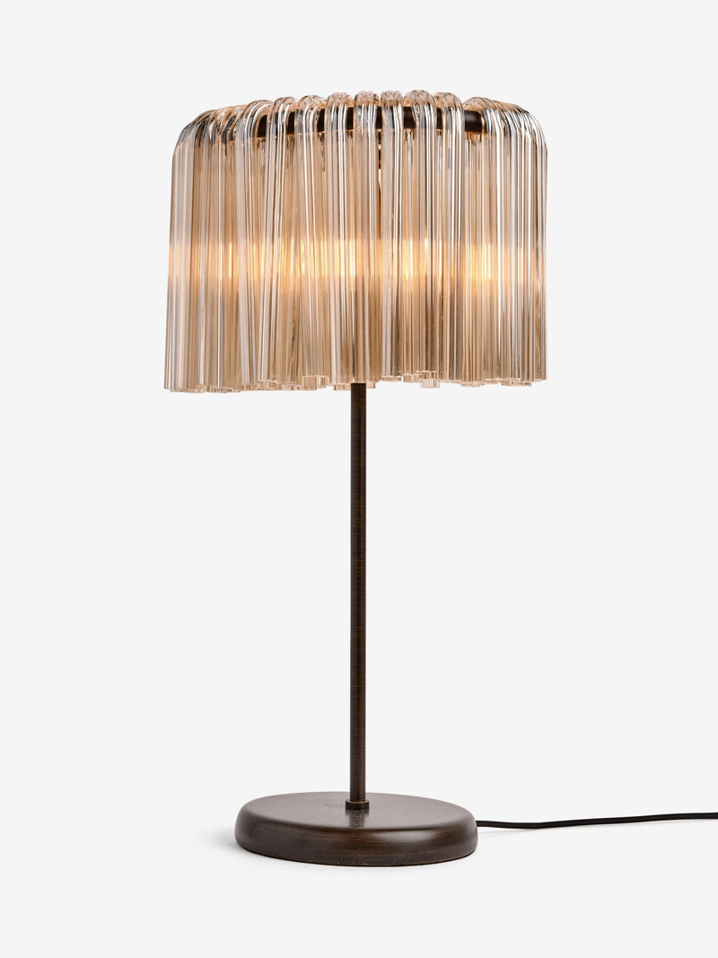 French Connection Clear Sunaha table lamp, UK version
