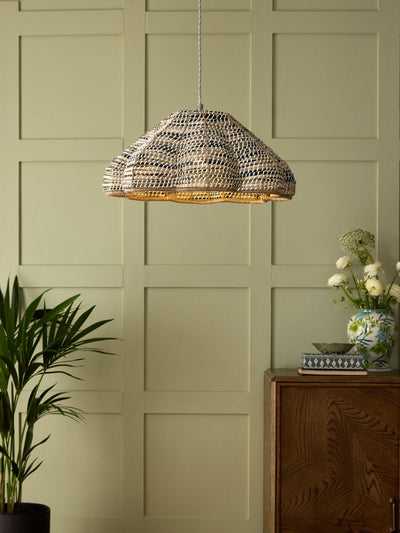 Next Nina Campbell Natural/Black Easy Fit Asterias Ceiling Light- Buy online at McGrocer