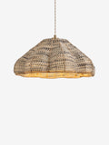 Nina Campbell Asterias ceiling light natural black jute, imported from the UK