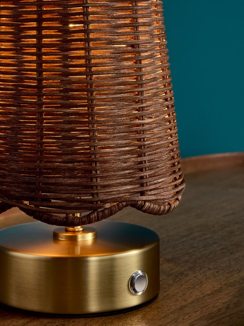 Clarke and Clarke Isla rechargeable wireless touch lamp, imported from the UK