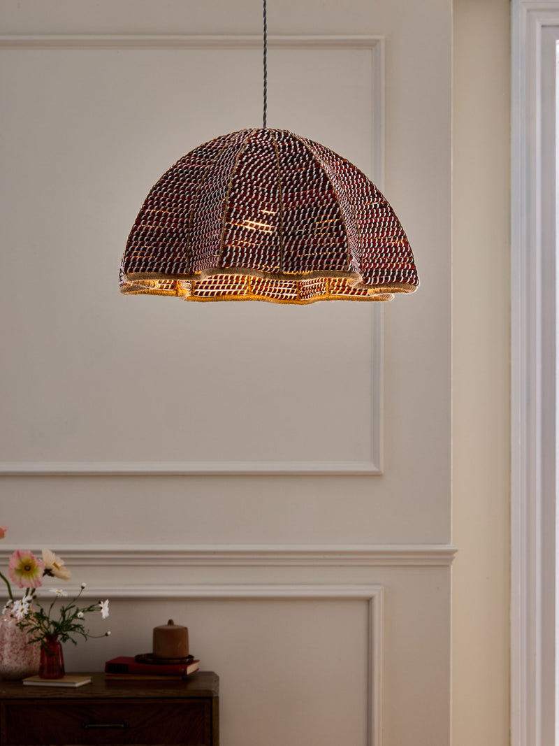 Nina Campbell Blue Easy Fit Echinus Light Shade 26cm x 51cm