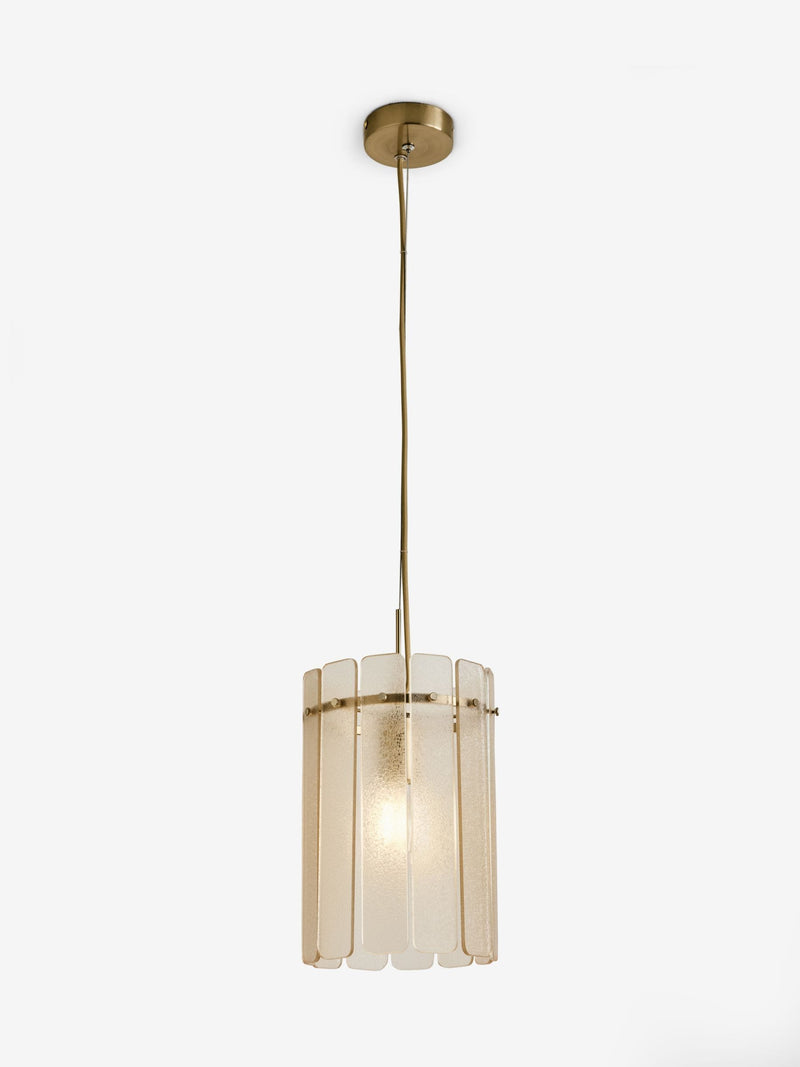 Lipsy champagne gold crackle glass pendant light (British brand)