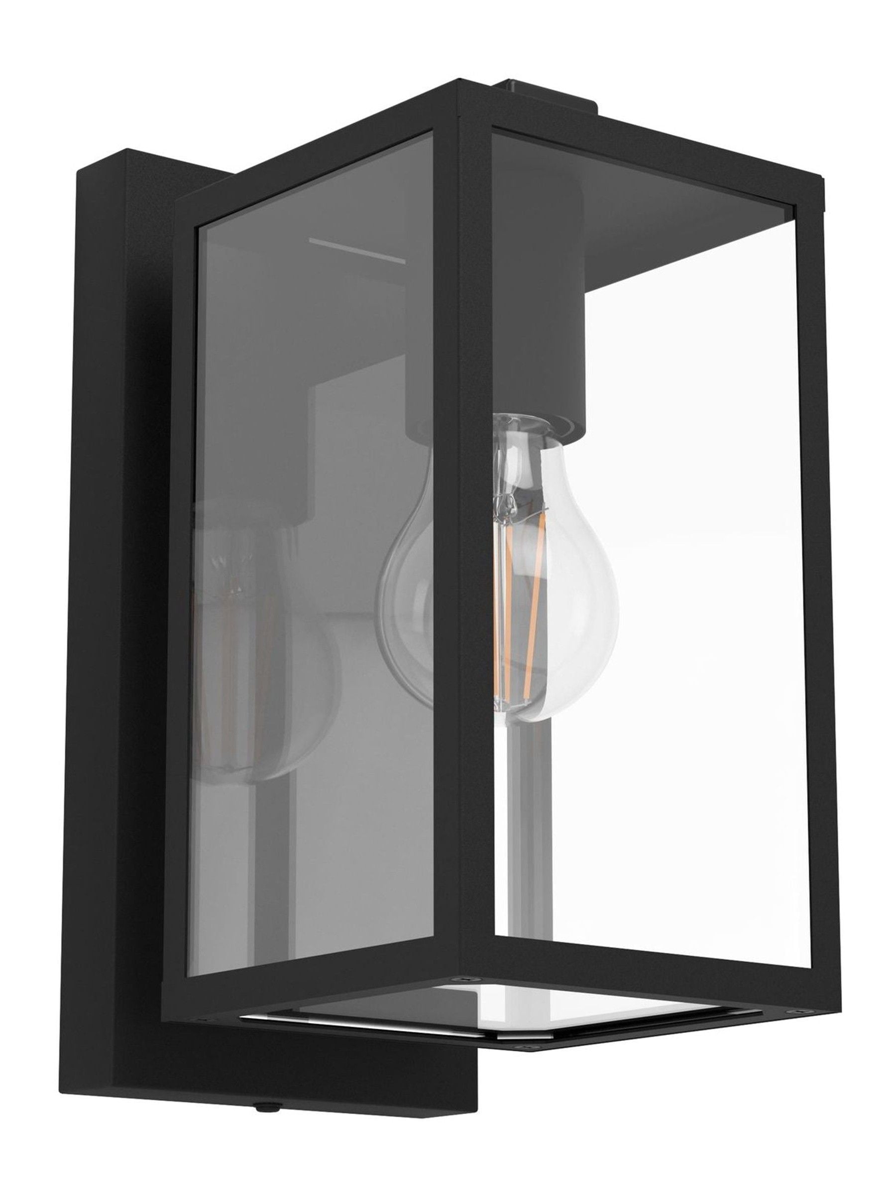 Eglo Budrone modern steel glass outdoor wall light (British brand)