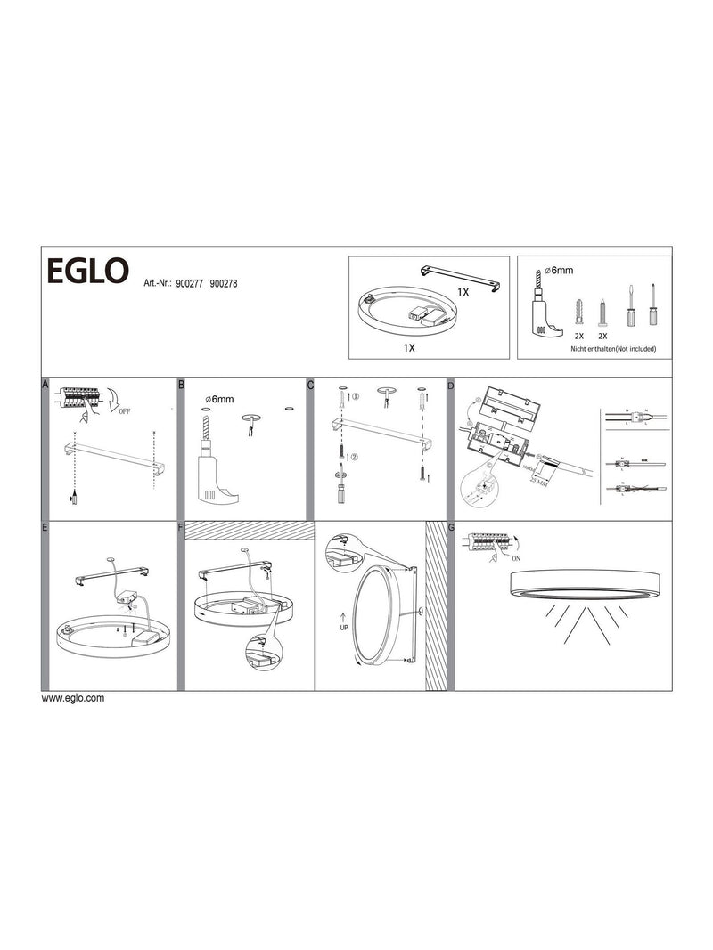 Eglo Argolis 2 black metal LED outdoor surface light, UK version