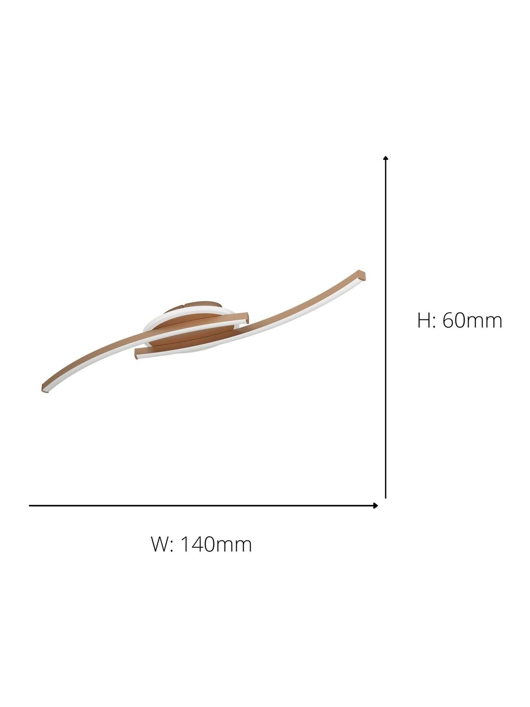 Eglo Bronze Lungolago steel minimalist ceiling light, imported from the UK