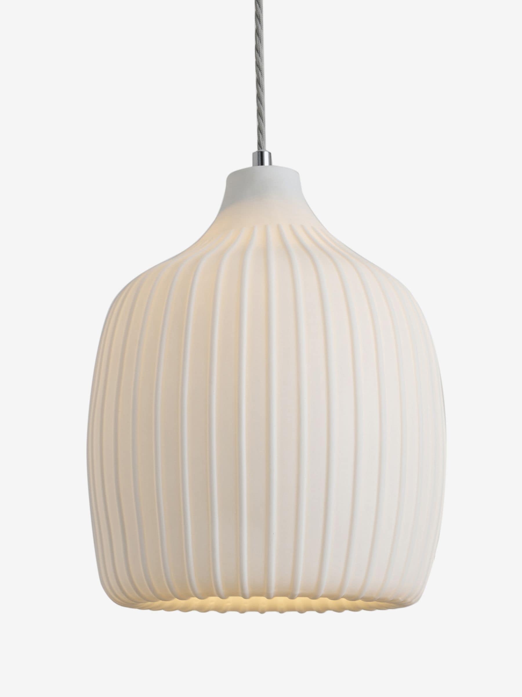 MADE.COM white easy fit finn porcelain shade - British product