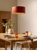 MADE.COM Navy/Copper Oro Easy Fit Drum Shade