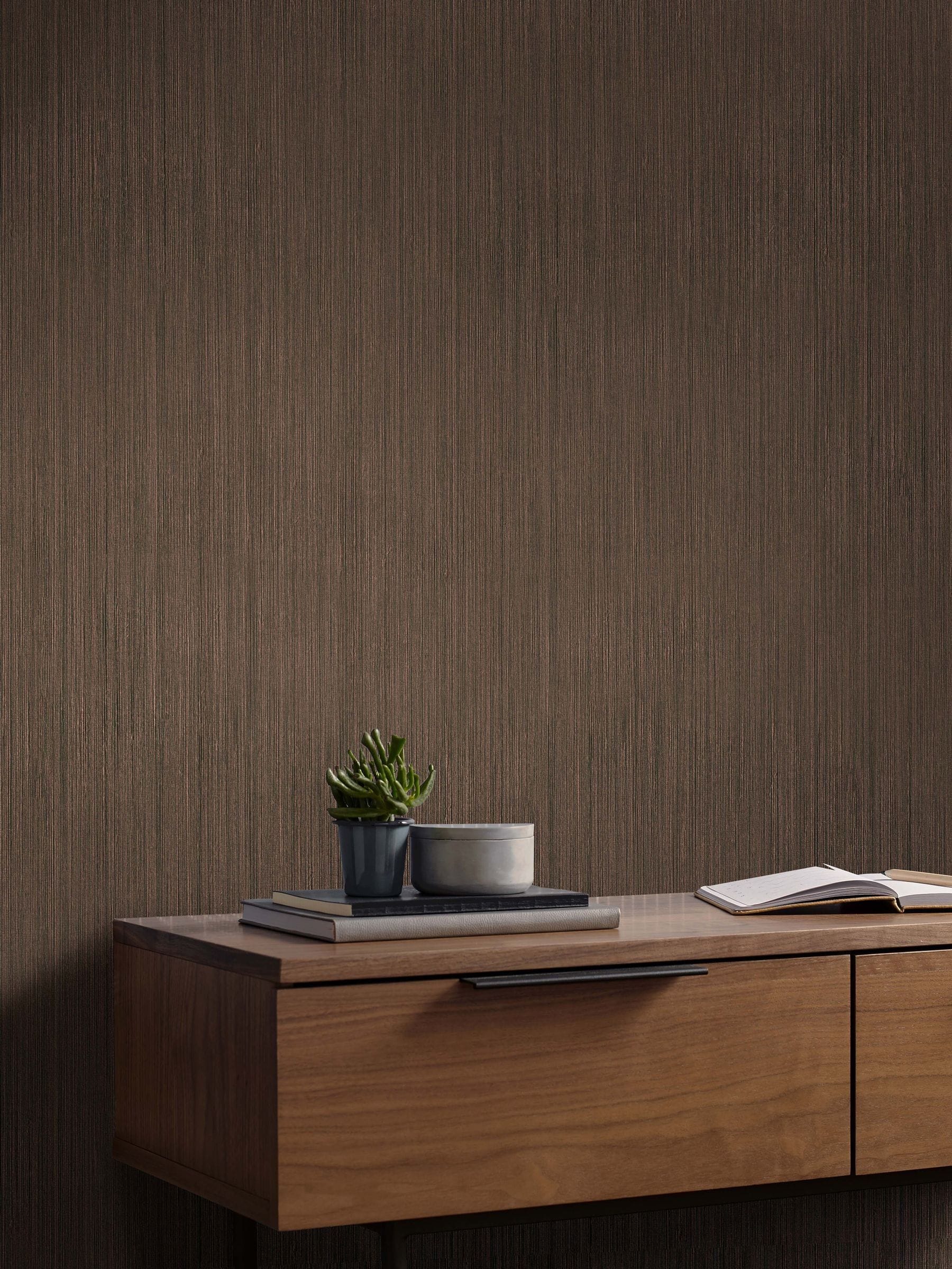 Graham & Brown bronze faux lustre wallpaper sample A4 - British product