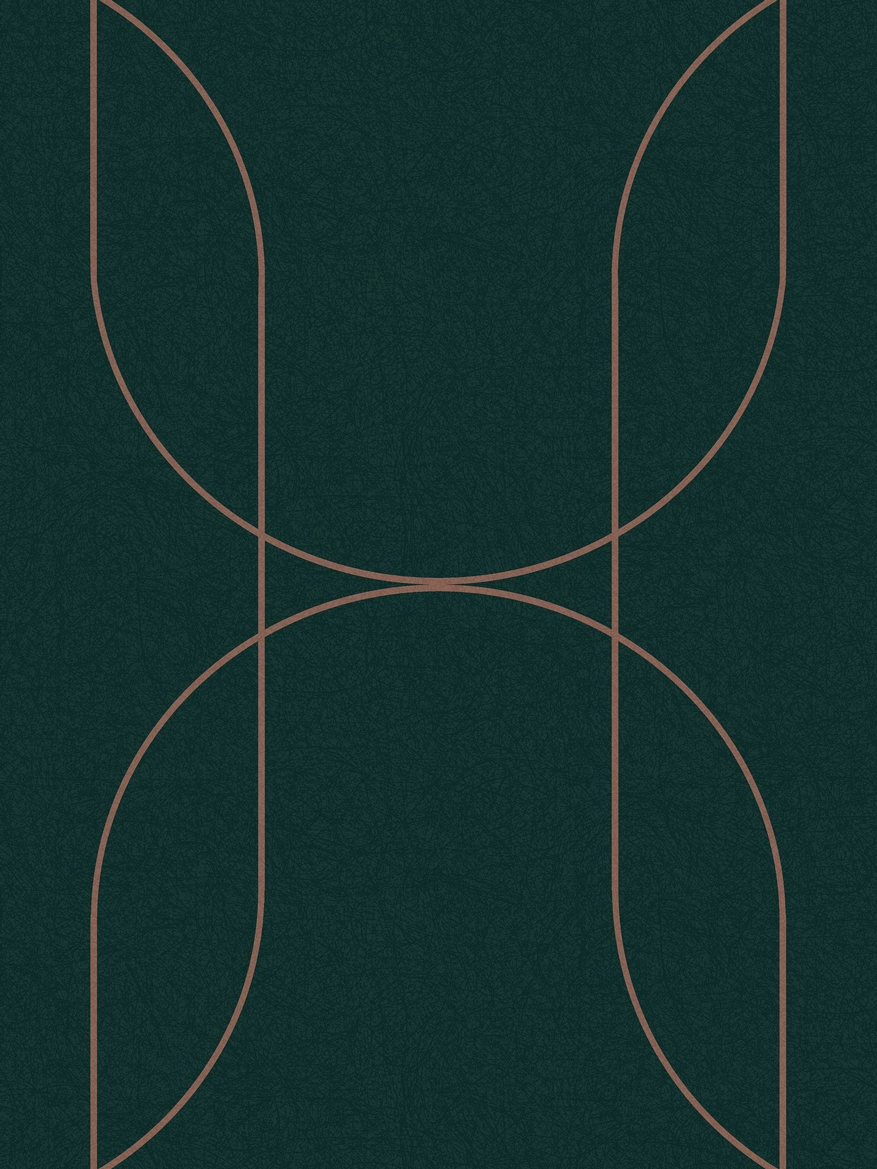 Graham & Brown Palais wallpaper sample Green and Gold A4, UK version