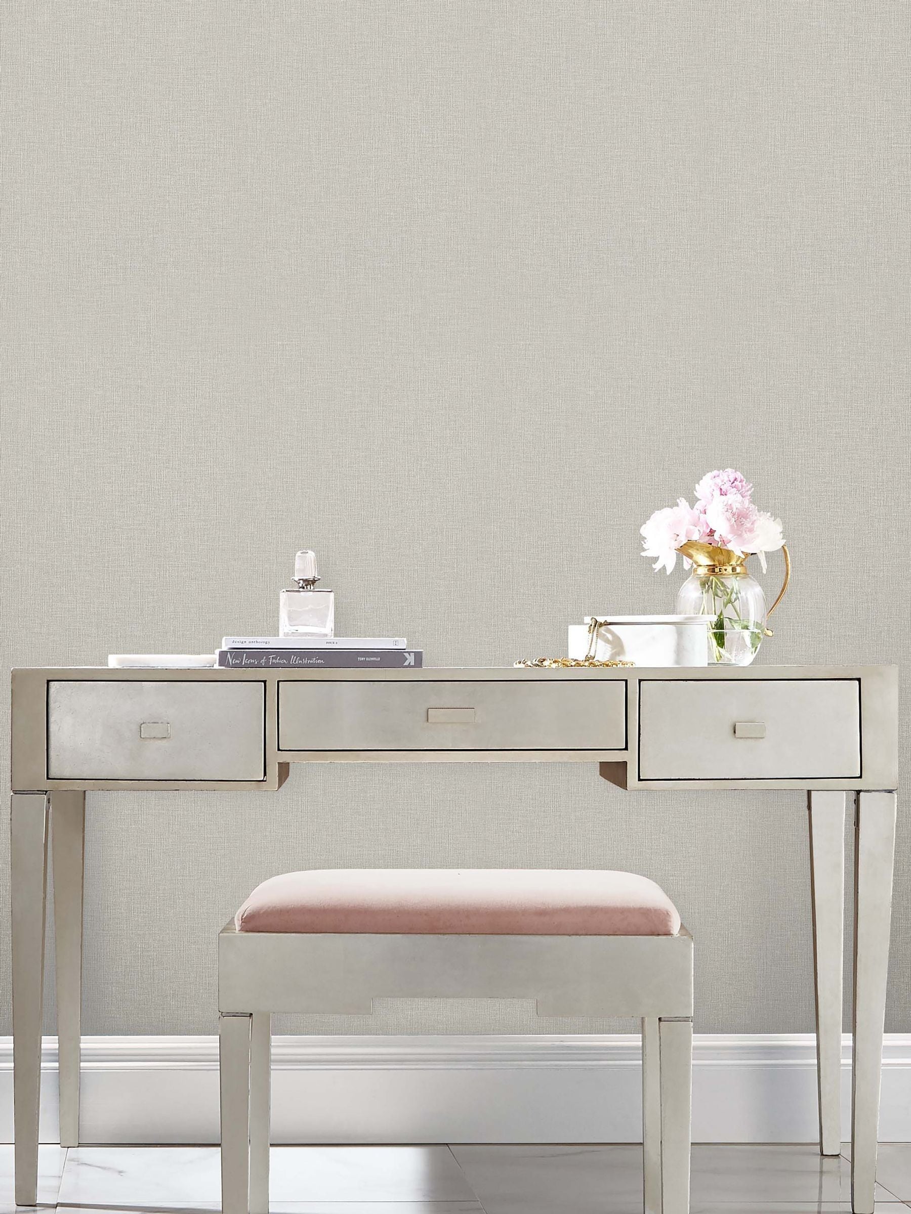 Graham & Brown Ecru Cambric Ecru A4 Wallpaper Sample