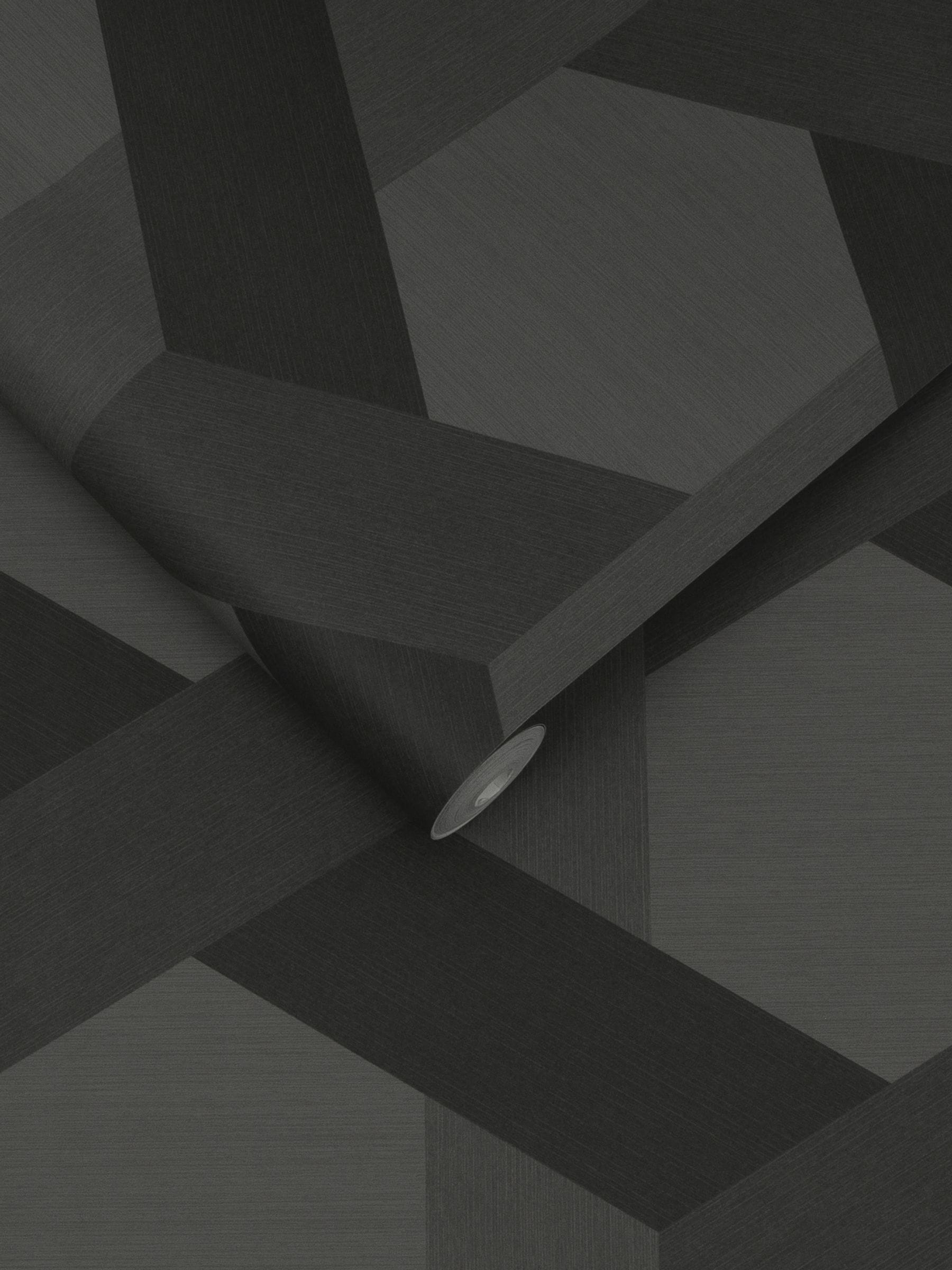 Graham & Brown wallpaper sample Fractal Grey A4, imported from the UK