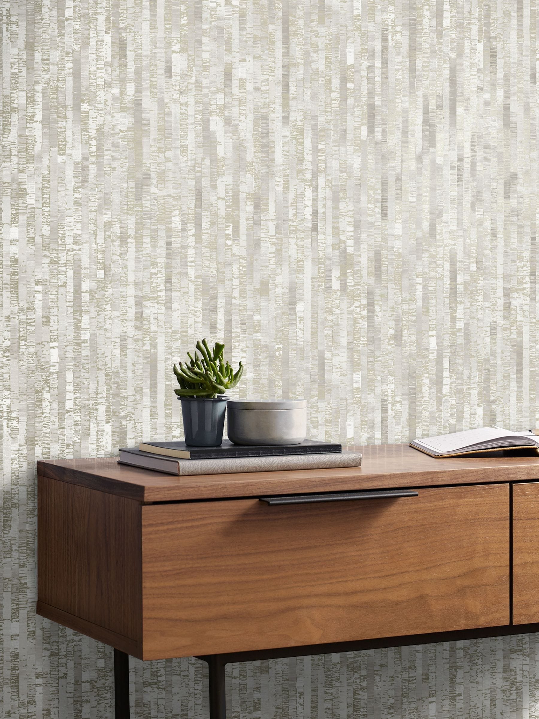 Graham & Brown Soft Gold Betula wallpaper sample A4 (British brand)