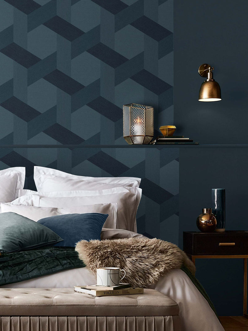 Graham & Brown Ground Fractal Grey Wallpaper Sample A4