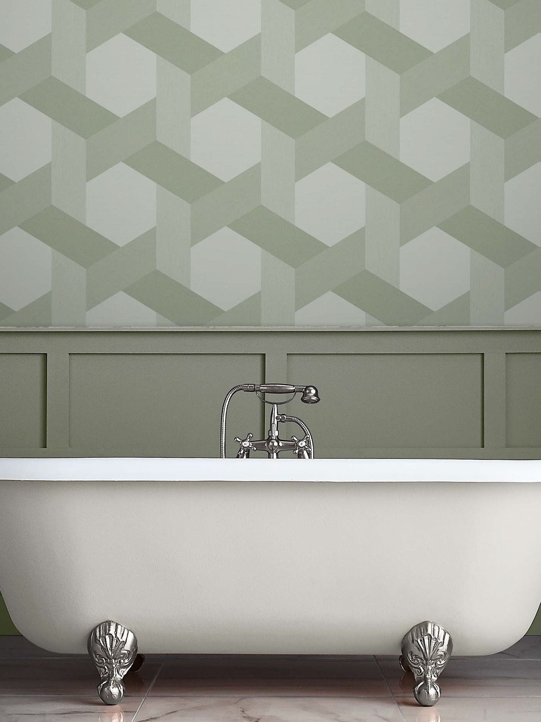 Graham & Brown Ground Fractal Grey Wallpaper Sample A4