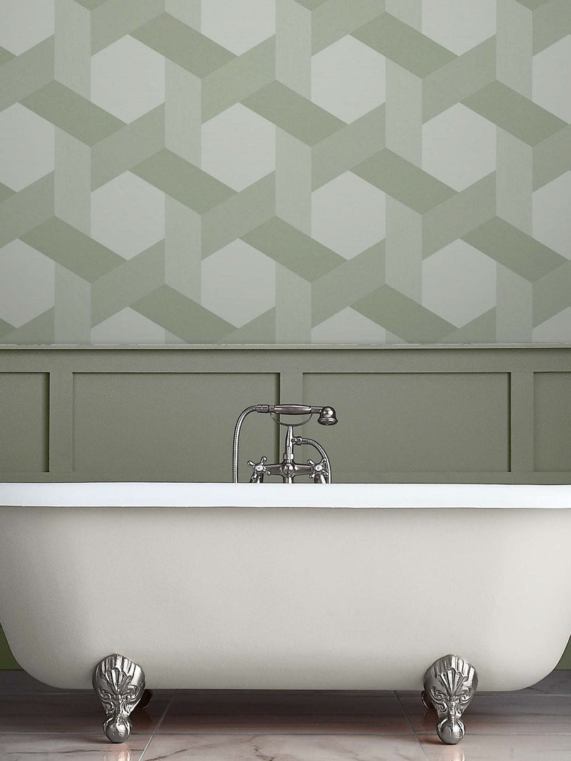 Graham & Brown Ground Fractal Grey Wallpaper Sample A4