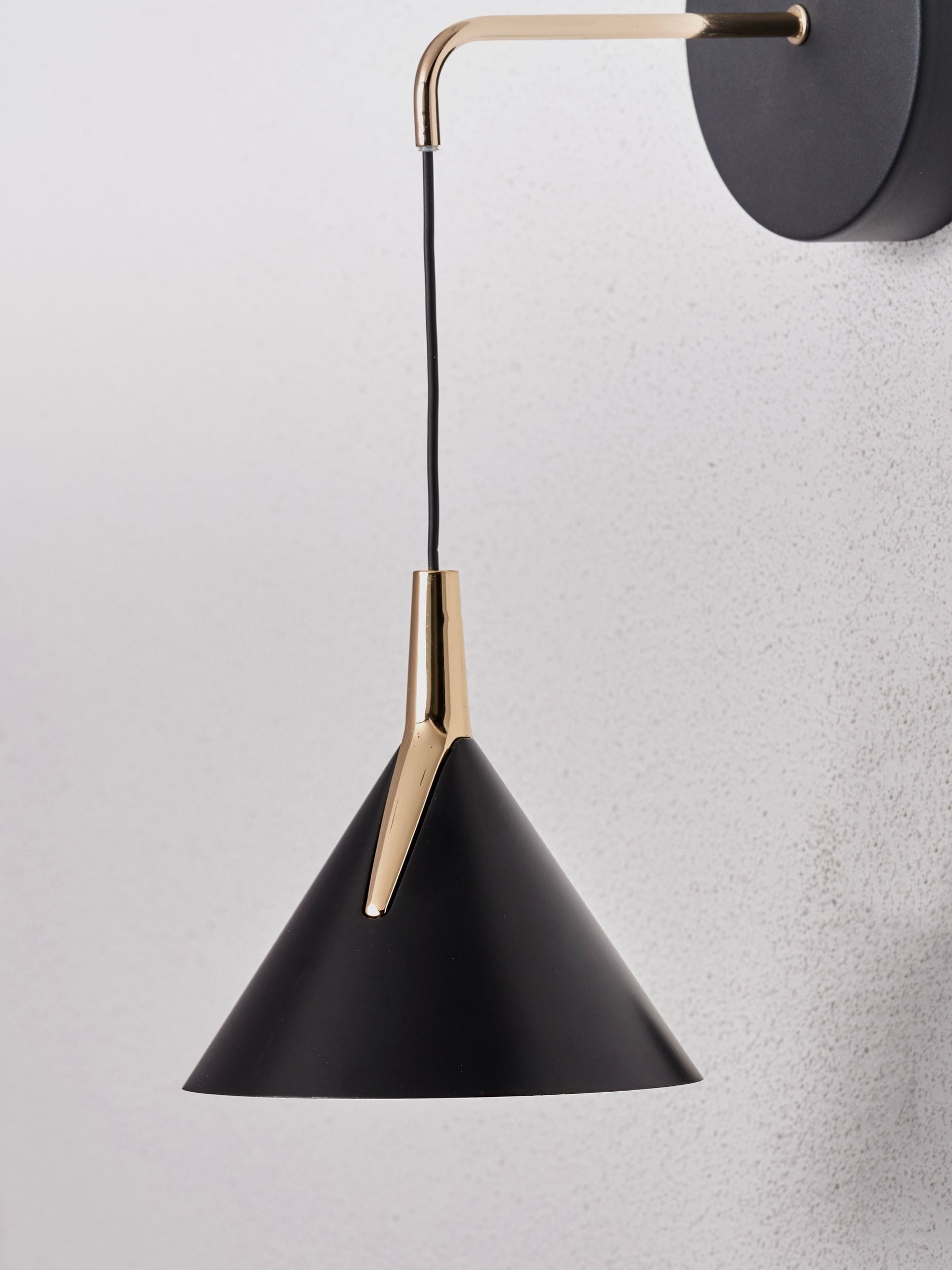 Pacific Lifestyle Black Astarion LED wall light 100cm, UK version