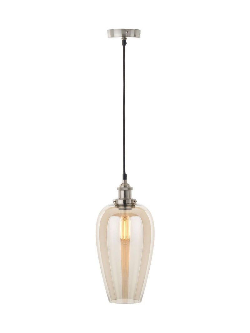 Pacific Lifestyle Clio antique metallic lustre glass pendant (British brand)