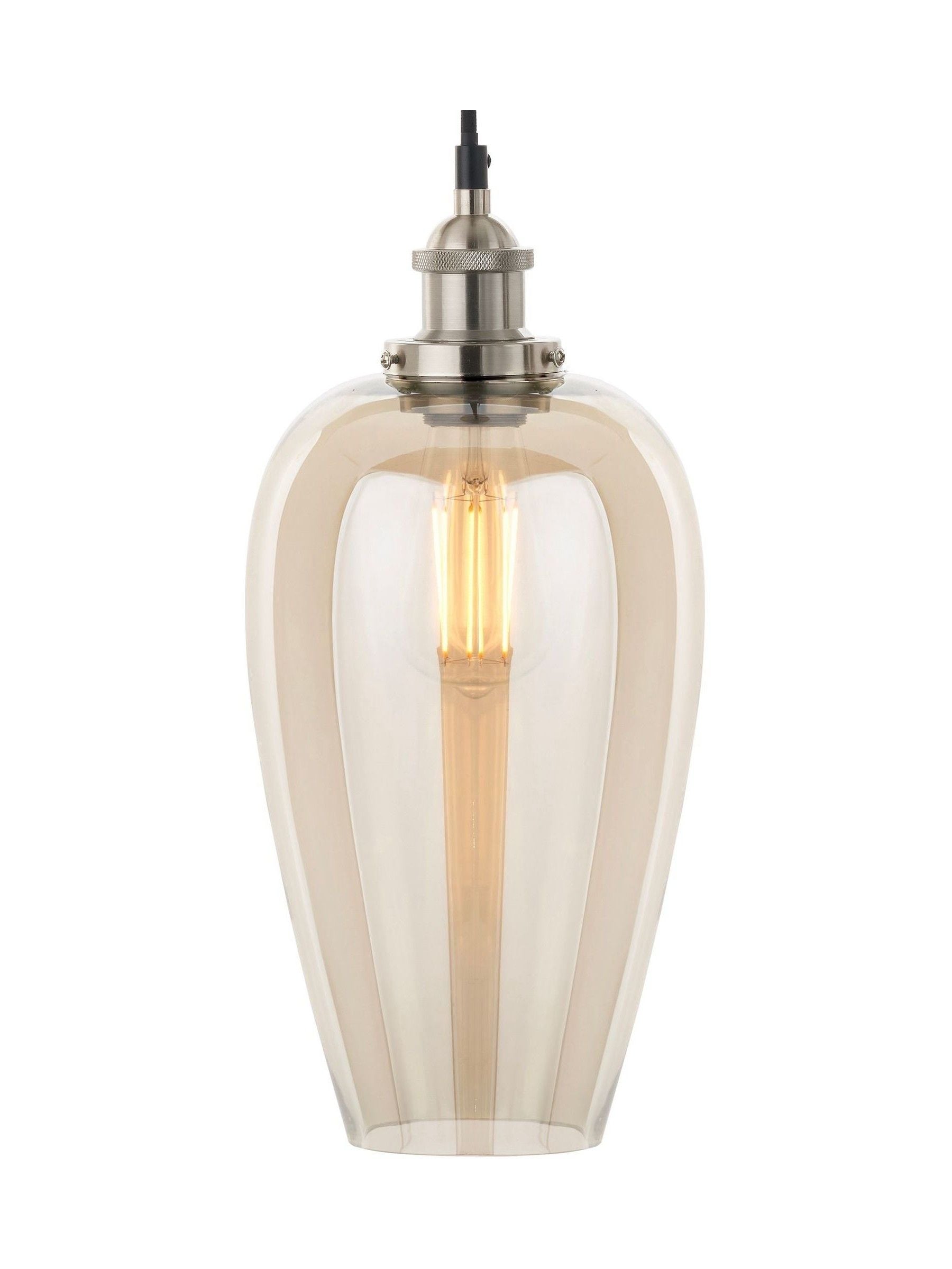 Pacific Lifestyle Clio antique metallic lustre glass pendant (British brand)