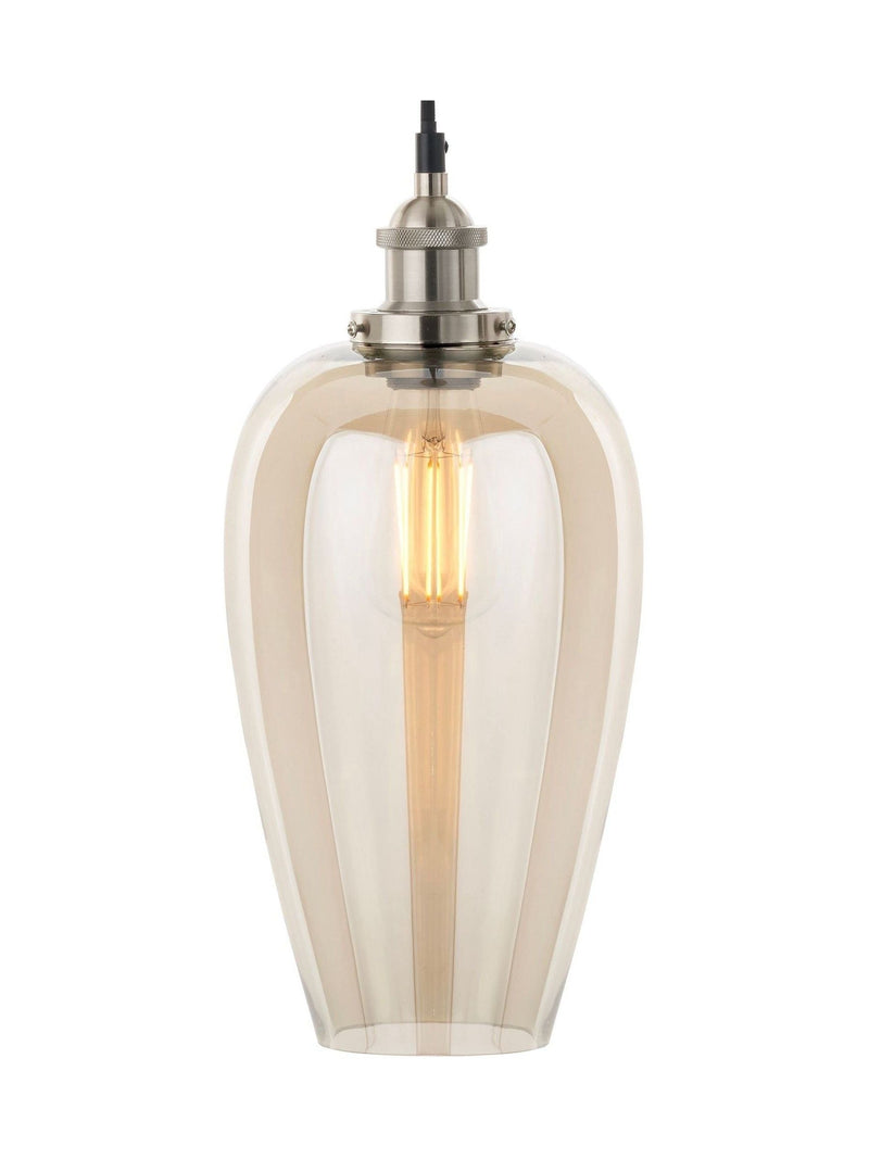 Pacific Lifestyle Clio antique metallic lustre glass pendant (British brand)
