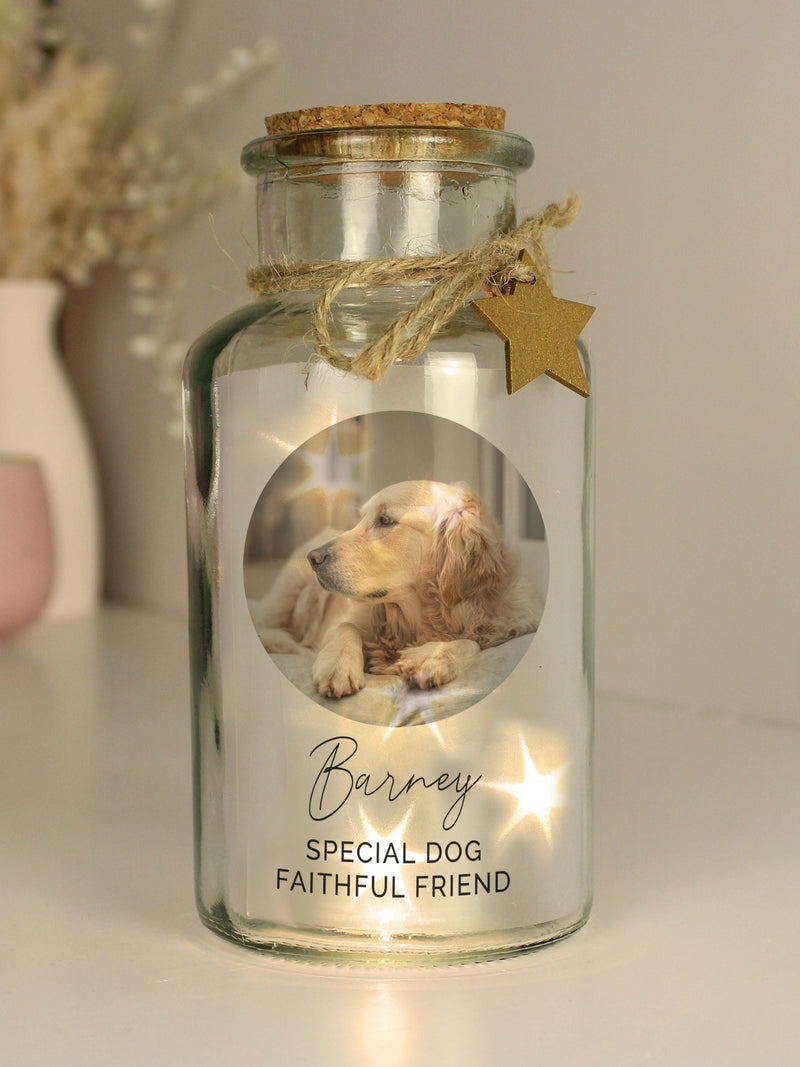 PMC personalised LED memorial jar 16.5cm (British brand)