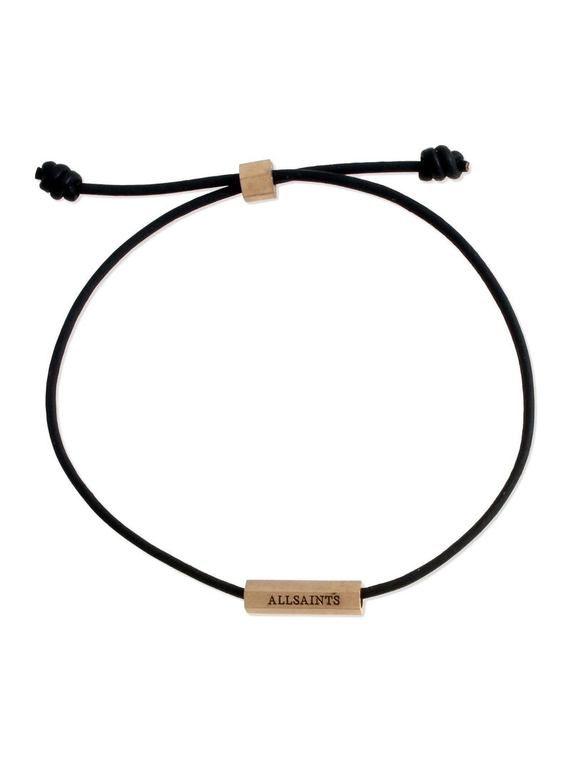 AllSaints black hexagon bar friendship bracelet - British product