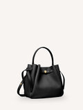 Tory Burch black Romy pebbled bucket bag small (British brand)