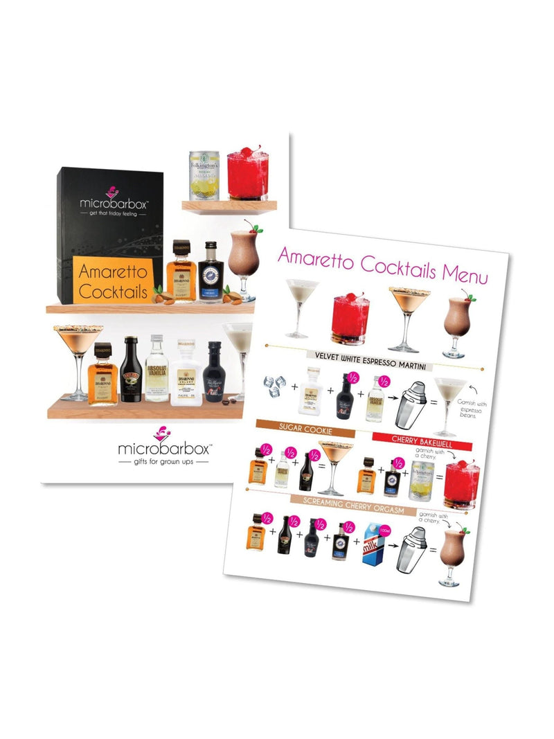 MicroBarBox Amaretto Cocktails Set, imported from the UK