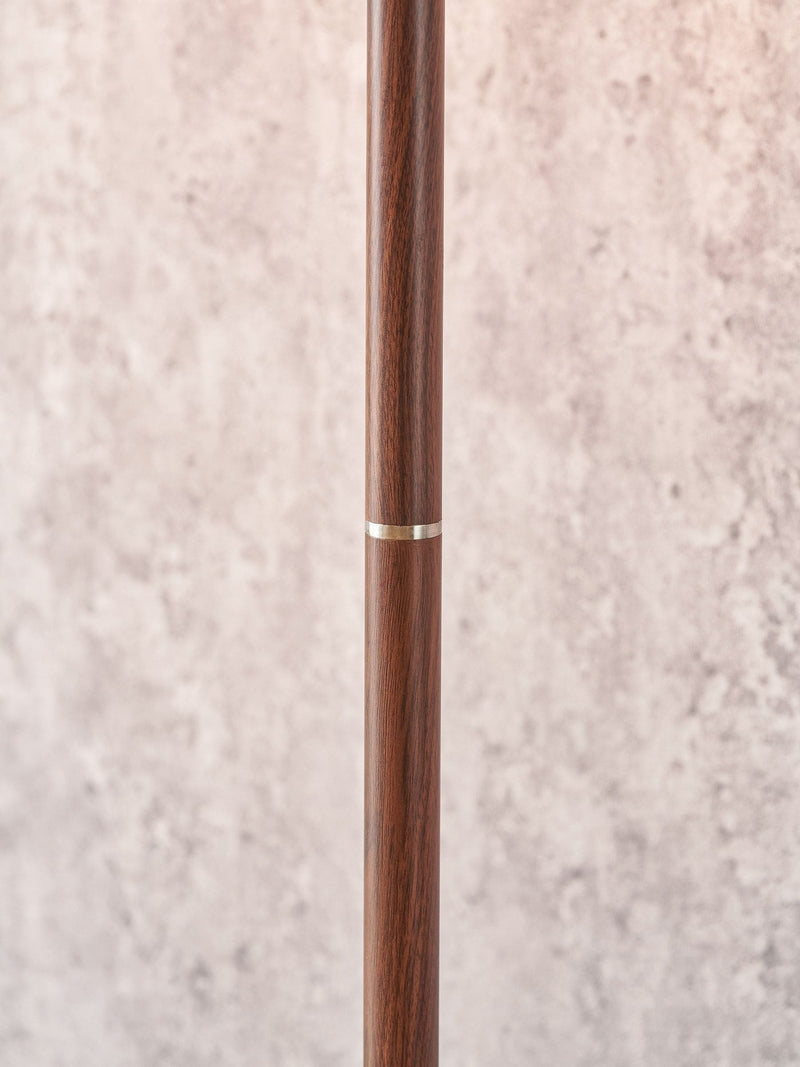 Pacific black wood effect floor lamp 157cm - British product