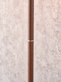 Pacific black wood effect floor lamp 157cm - British product
