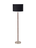 Pacific black wood effect floor lamp 157cm - British product