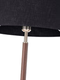Pacific black wood effect floor lamp 157cm - British product