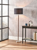 Pacific black wood effect floor lamp 157cm - British product