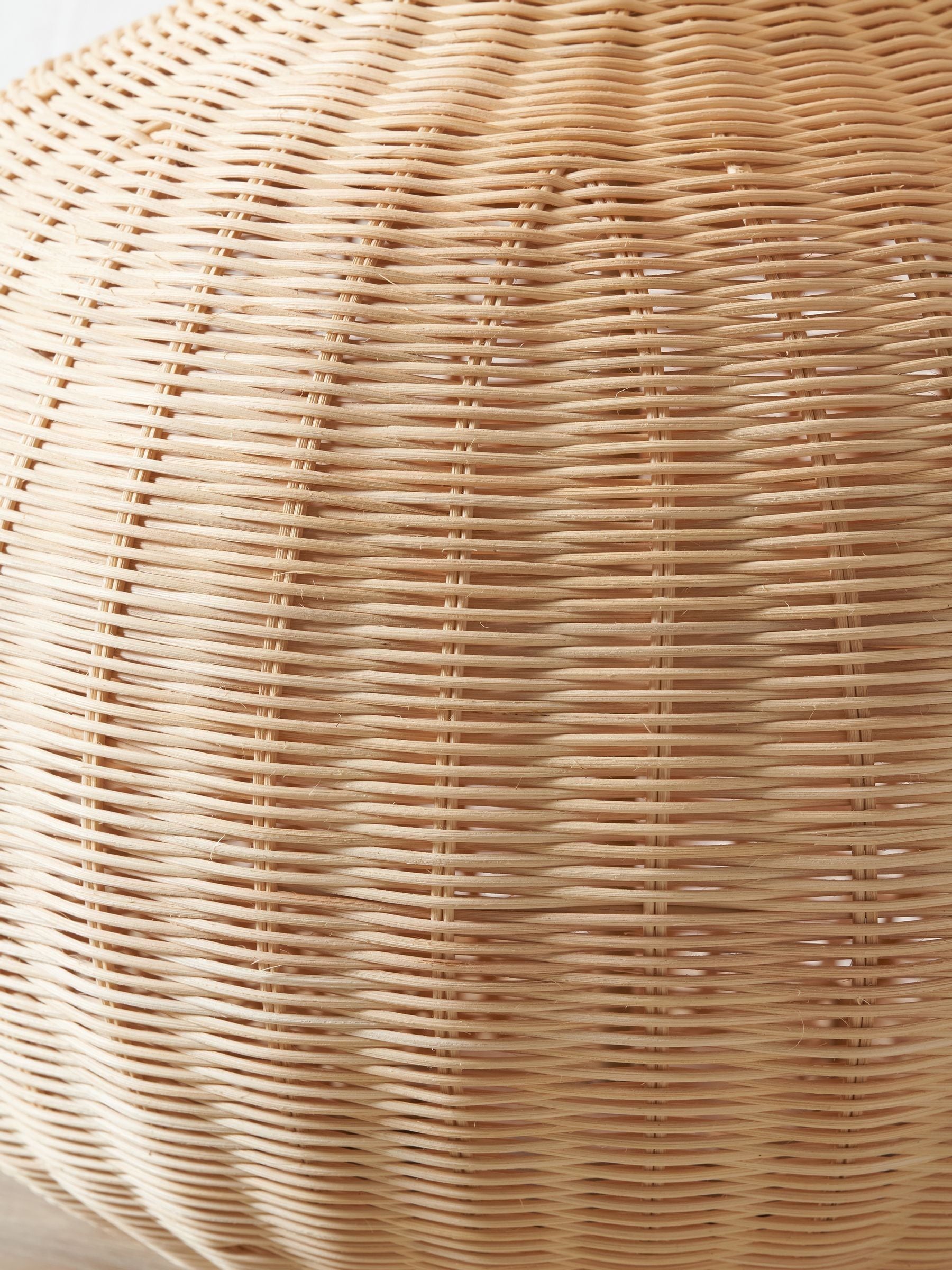 Pacific rattan table lamp natural finish - British product