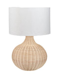 Pacific rattan table lamp natural finish - British product