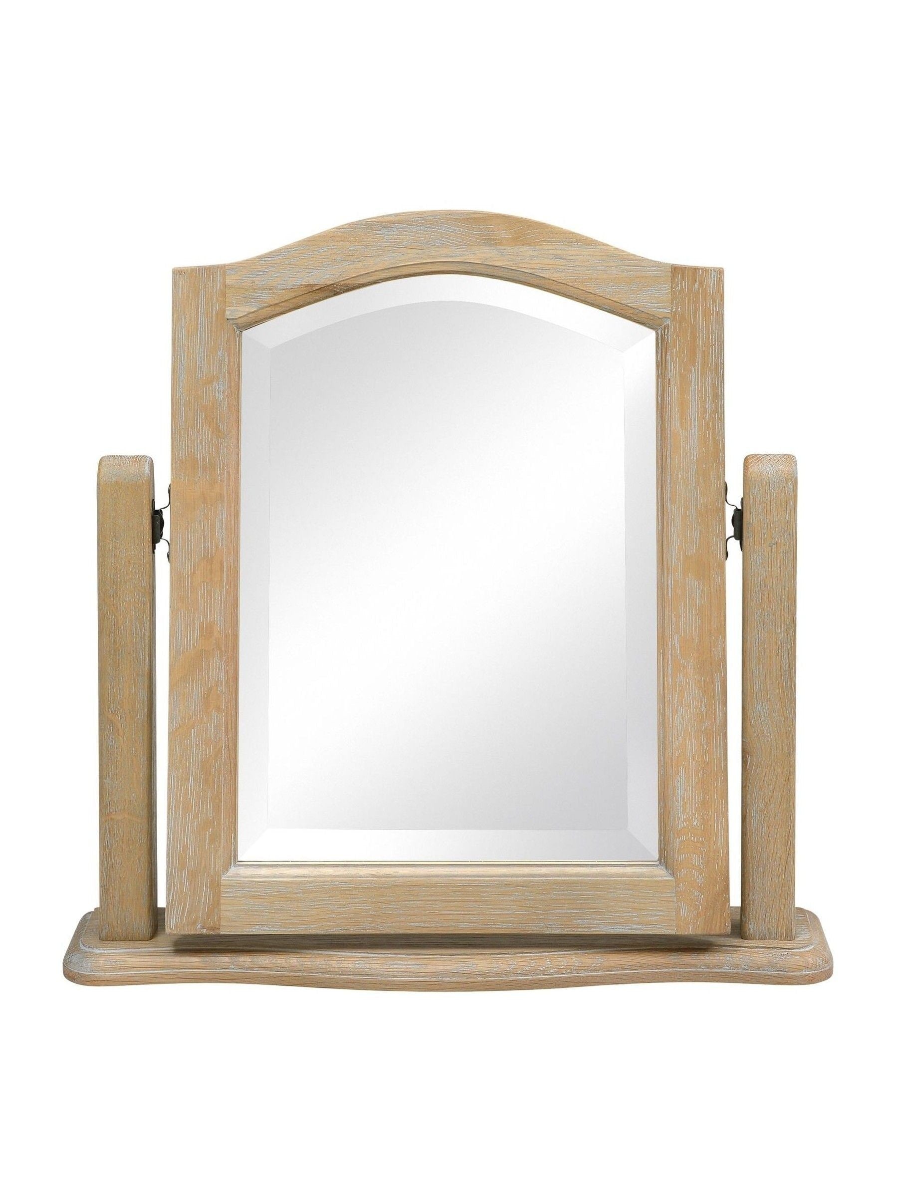 Cotswold Company Limewash Oak Camille Dressing Table Mirror 55cm - British product
