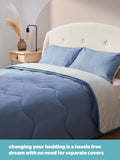 Silentnight Summer Breeze Seersucker Coverless Duvet Set (British brand)