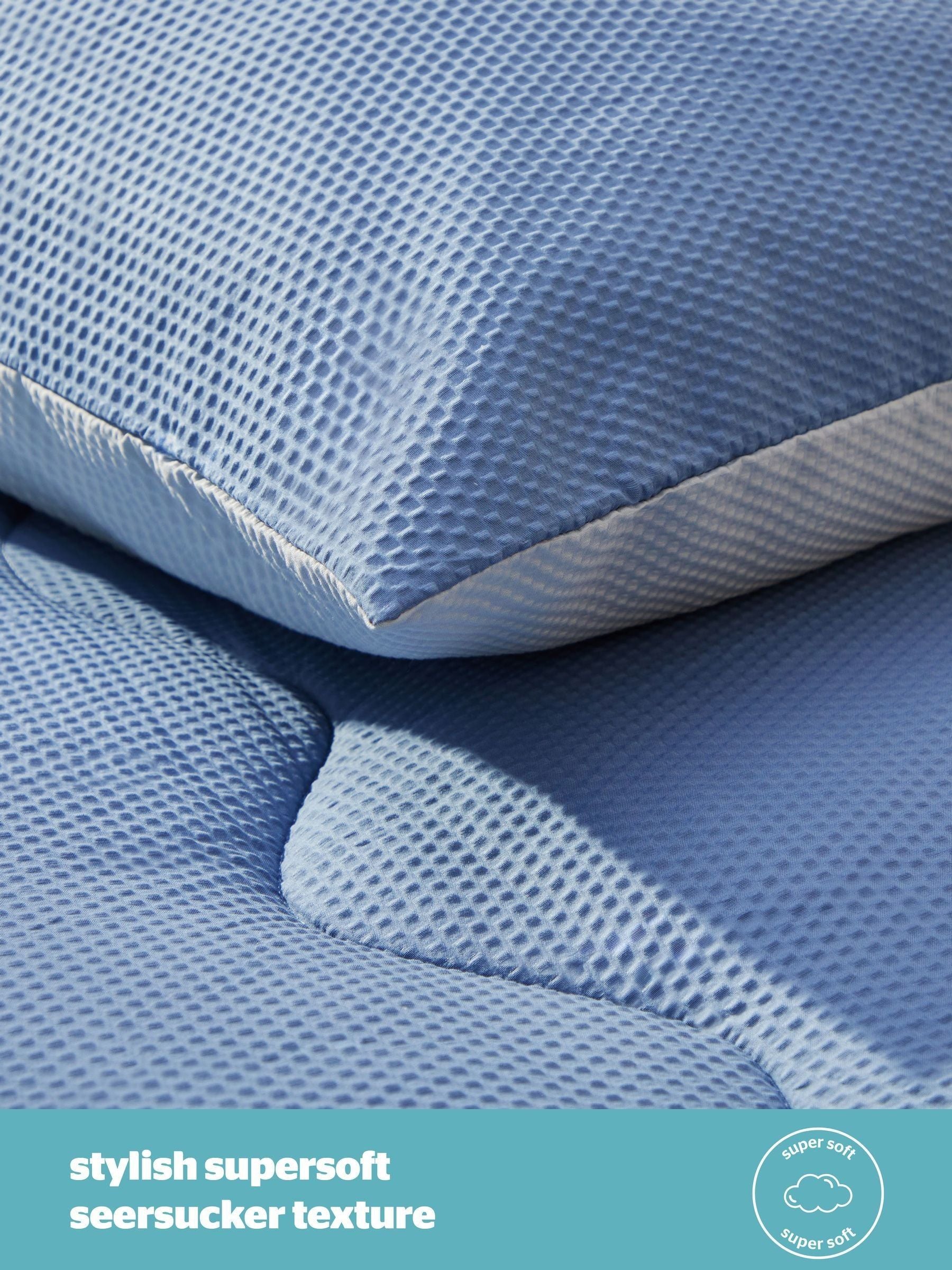 Silentnight Summer Breeze Seersucker Coverless Duvet Set (British brand)