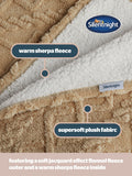 Silentnight cable knit giant blanket 240x180cm, UK version