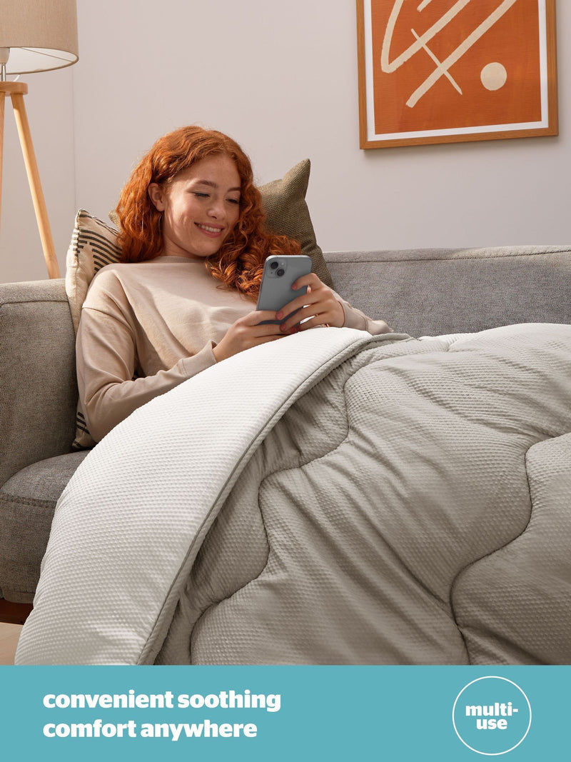 Silentnight Summer Breeze Seersucker Coverless Duvet Set (British brand)